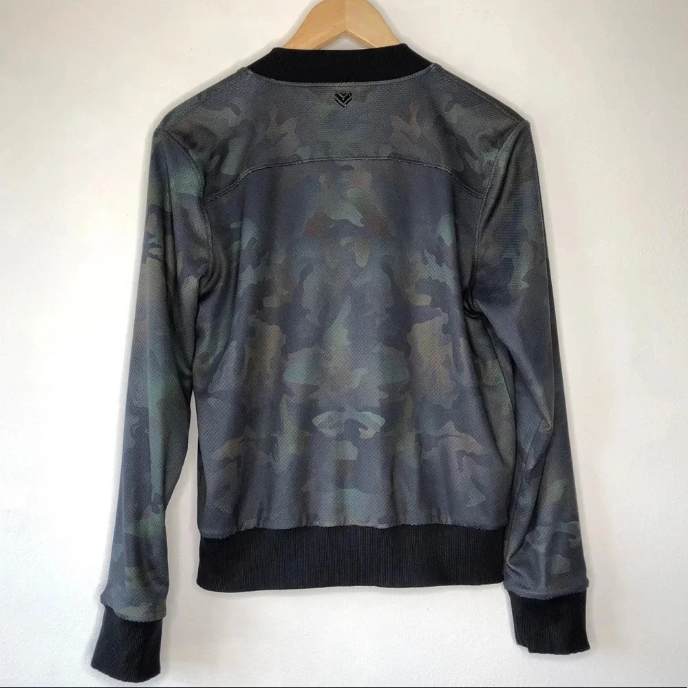 WITH Wear it to Heart Reversible Lightweight Camouflage‎ Bomber Jacket Size S